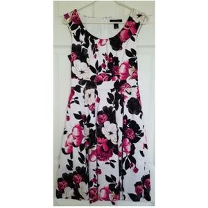 Pink, Black and White Dress